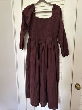 Mata Traders Hailee Smocked Midi Dress